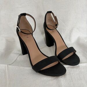 Call It Spring Black Block Heel Sandals